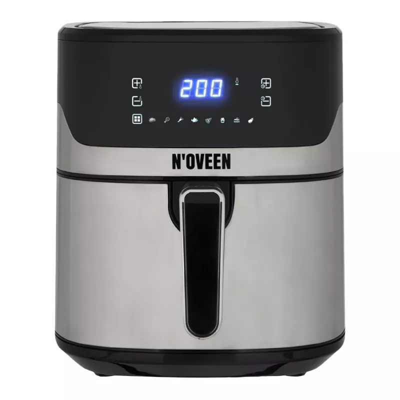 Friggitrice ad aria calda NOVEEN AF550 — capacità 6,5 l, 1600 W, fino a 200°C, 8 programmi