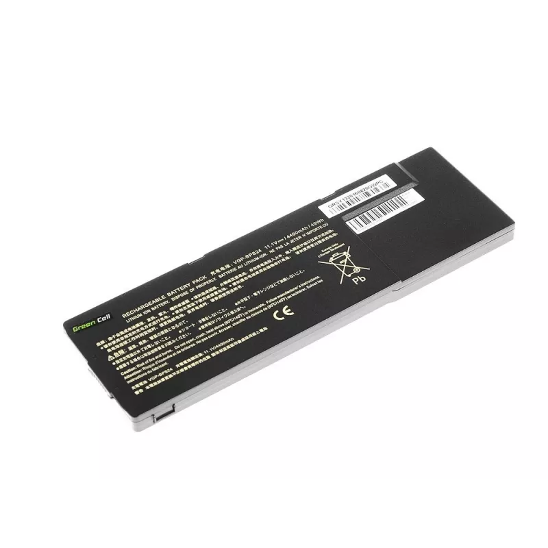 Green Cell SY13 batteria per laptop (VGP-BPS24 VGP-BPL24) per Sony VAIO S SVS13 PCG-41214M PCG-41215L, 11,1 V 4200 mAh, 6 celle, nera