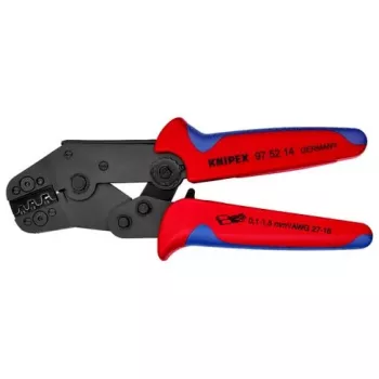 Pinza crimpatrice Knipex 97 52 14 per connettori non isolati, aperti da 0,10 a 1,5 mm²