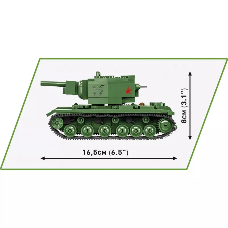 Set di costruzione Cobi KV-2 Seconda guerra mondiale 510 pezzi