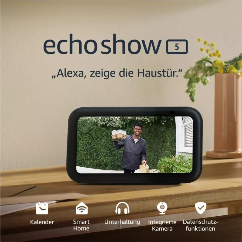 Amazon Echo Show 5 (3ª generazione) Smart Display con Alexa, nero