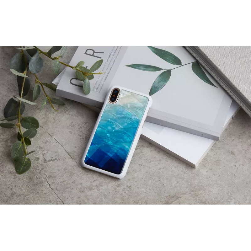 Custodia smartphone iKins per iPhone XS/S blue lake white