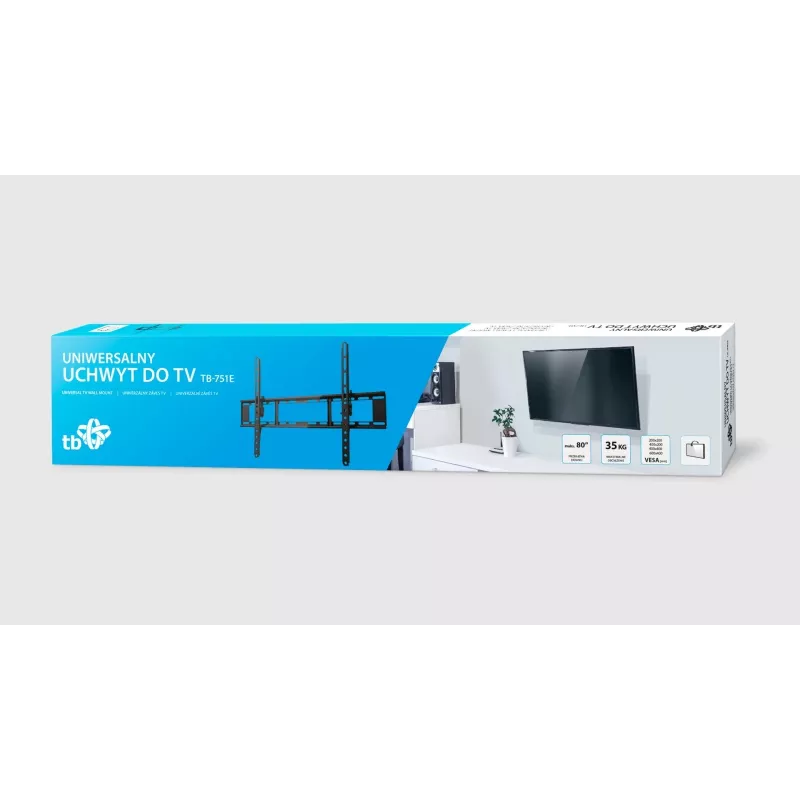 Supporto TV TB-751E per televisore fino a 80 pollici 35kg VESA max 600x400