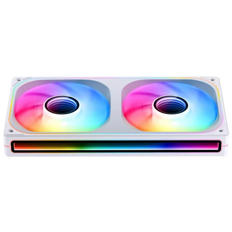 Jonsbo ZB-240WR Infinity Mirror ventola, ARGB, PWM, pale invertite, 240 mm, bianco