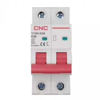 Interruttore automatico magnetotermico CNC, 2P, 20A, classe C, 6kA