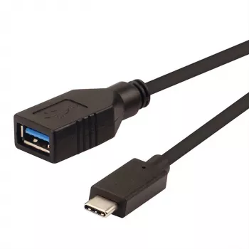 ROLINE adattatore cavo USB 3.1, USB Type-C - A, ST/BU, OTG, nero, 0,15 m (11.02.9030)