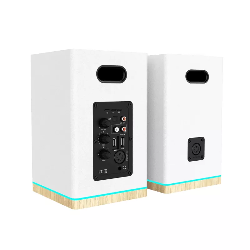 Blaupunkt BS60WH LED diffusori da scaffale, Bluetooth, HDMI ARC, bianchi