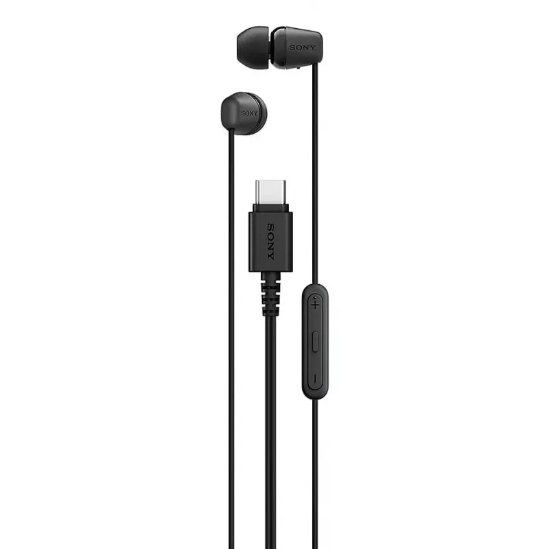 Sony IER-EX15C Cuffie con filo In-Ear Chiamate/Musica USB Type-C Nero
