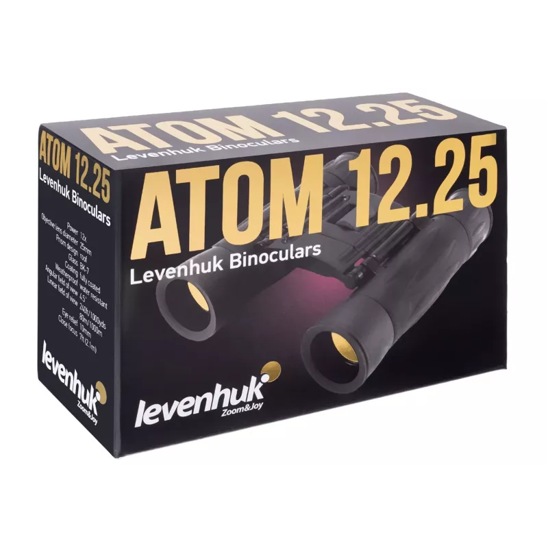 Levenhuk Atom 12x25 binocolo Roof nero