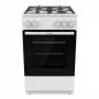 Cucina a gas freestanding con forno Gorenje GG5A10WFFM — piano cottura a 4 fuochi, forno da 70 l, superficie smaltata, bianca