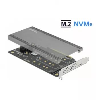 Scheda DeLOCK PCI Express x16 su 4 x NVMe M.2 Key M interne 89044