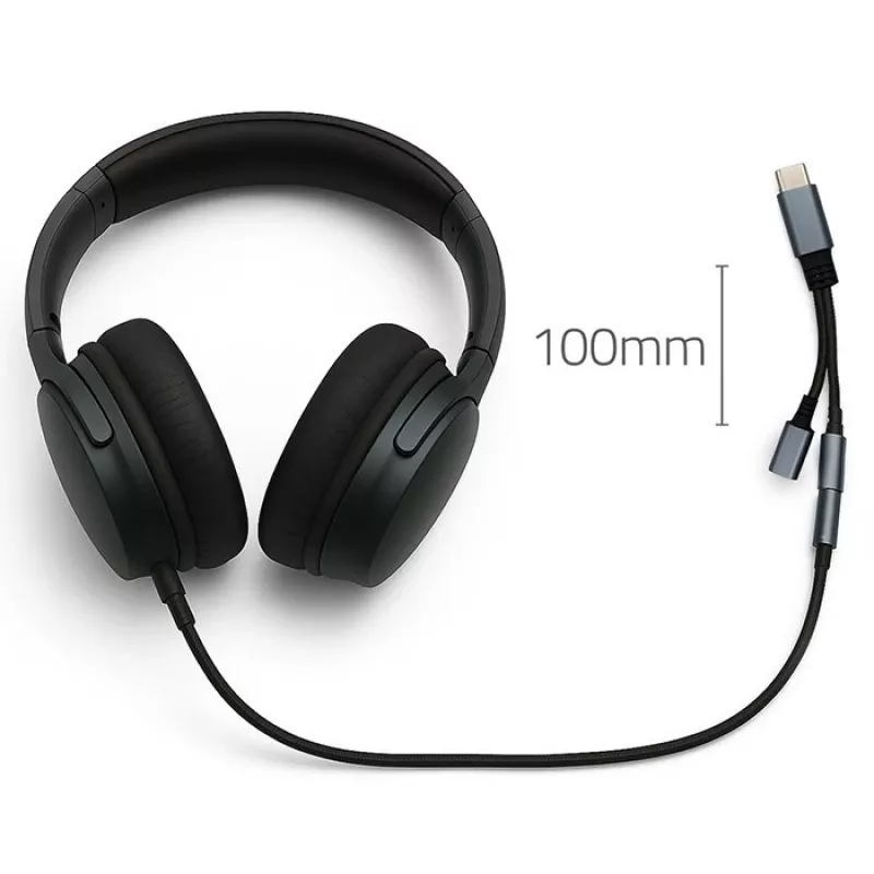 Adattatore 2 in 1 USB-C a USB-C e jack 3,5 mm PD 15W