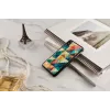Custodia per cellulare iKins per iPhone XS Max — motivo mosaico, nero