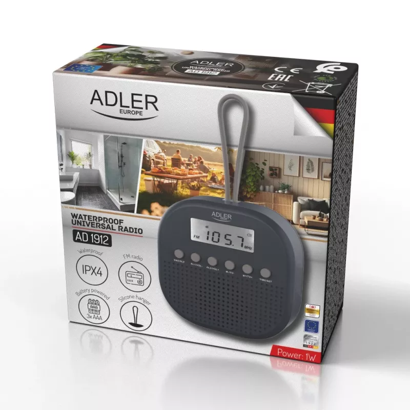 ADLER AD1912 radio impermeabile