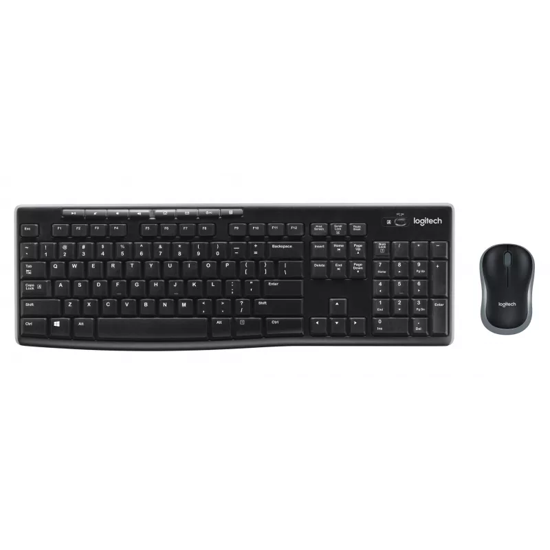 Logitech Wireless Combo MK270 – set tastiera-mouse – wireless – 2,4 GHz – francese (920-004510)