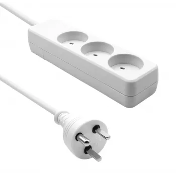 Ciabatta ProXtend KIT3-KIT07W 3 vie con protezione da sovratensione, bianco