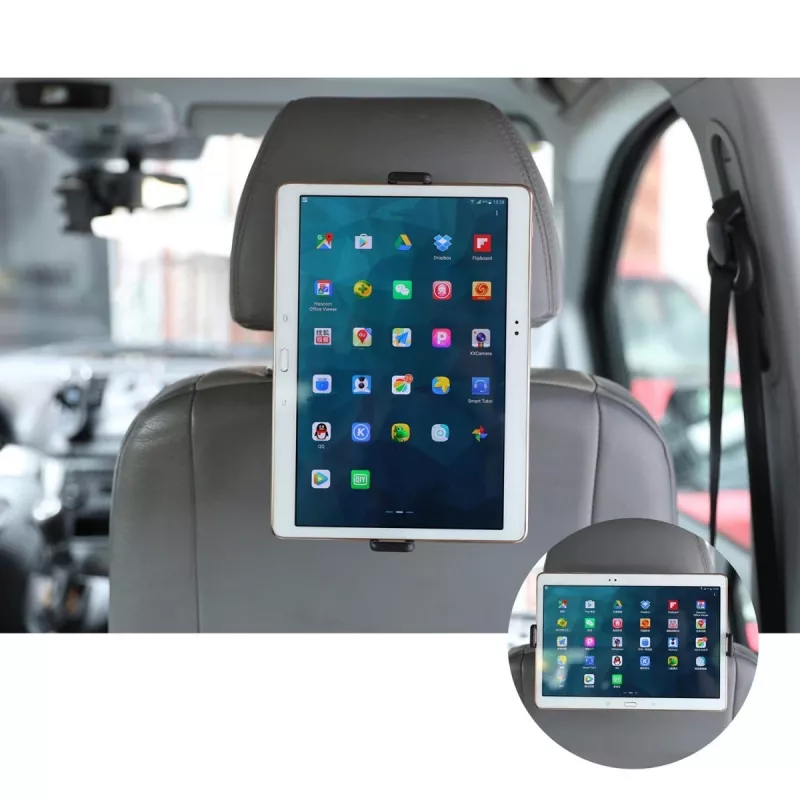 Supporto universale per tablet auto poggiatesta Maclean con rotazione a 360 gradi