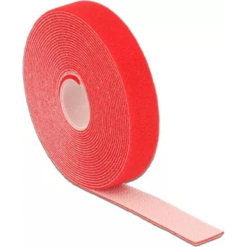 Chiusura a velcro DeLOCK 18723 rosso 20mm 5m