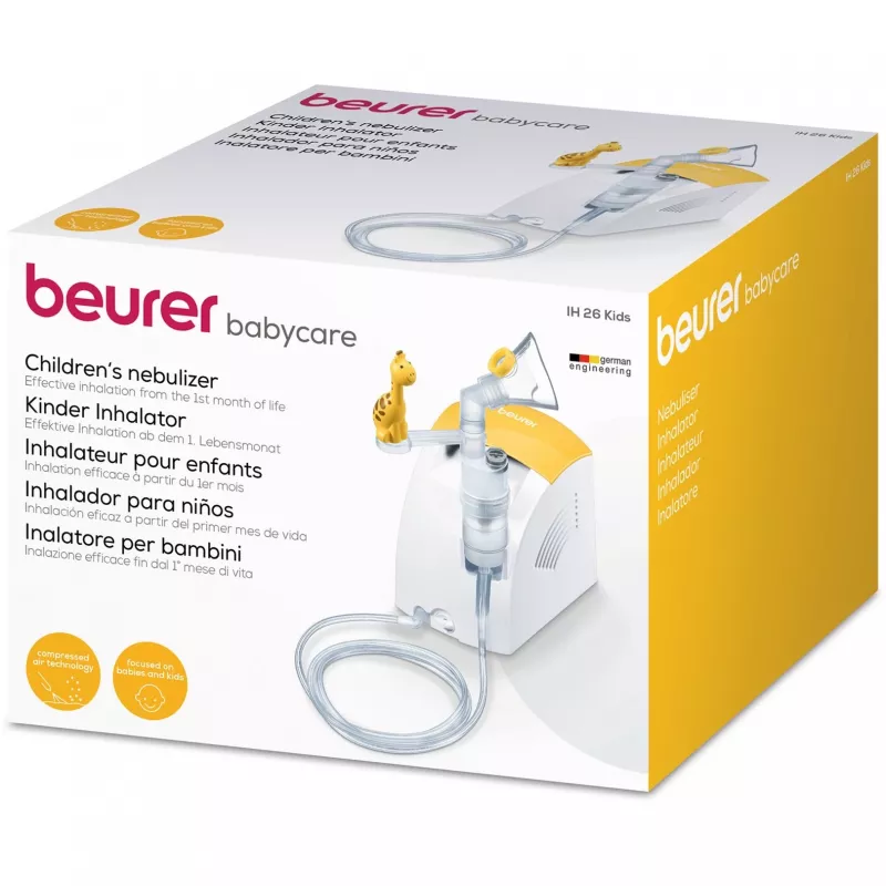 Beurer IH 26 Kids nebulizzatore a compressore con maschere e boccaglio