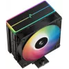 Ventola DeepCool AG400 BK ARGB V2 120 mm nero — ventola dissipatore CPU da 120 mm con cuscinetto idraulico, supporto multi-socket