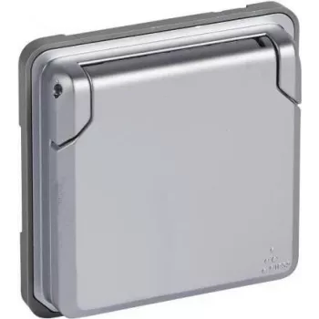 Presa Schuko Legrand Soliroc 077834 IP44 grigio, presa resistente alle intemperie