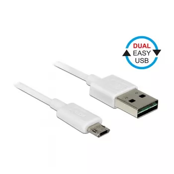 Cavo USB DeLOCK 84805 USB 2.0 0,2 m USB A Micro-USB B bianco