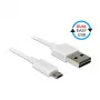 Cavo USB DeLOCK 84805 USB 2.0 0,2 m USB A Micro-USB B bianco