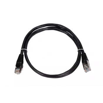 Cavo patch LAN Extralink Cat5e FTP 1 m, F/UTP schermato, RJ-45 su RJ-45, nero