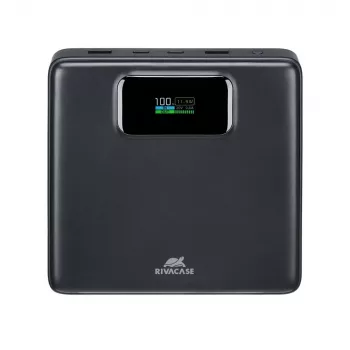 Powerbank Rivacase VA1091 — 25800 mAh, potenza totale in uscita 100 W, porte USB