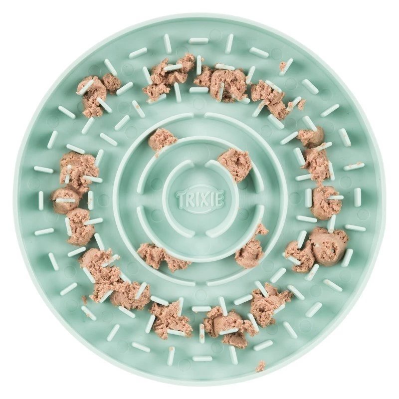 Piastra da leccare Trixie Junior 15 cm — ciotola da leccare per cani, verde, diametro 15 cm, junior, 200 g