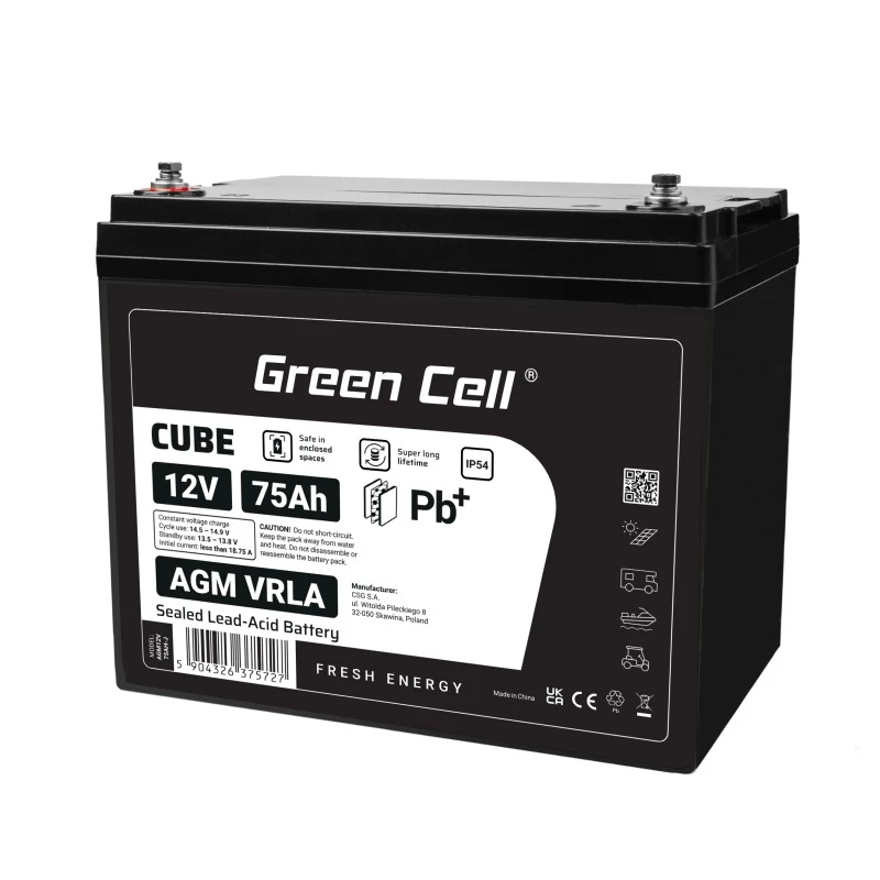 Batteria AGM VRLA 12V 75Ah IP54