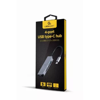 Hub 4 porte USB-C, 3x USB 2.0, USB 3.1