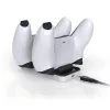Stazione di ricarica SUBSONIC SA5608 per controller PlayStation 5 con due postazioni di ricarica rapida e indicatori LED