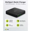 GOOBAY Multiport USB-C PD GaN Caricabatterie da tavolo 65 W, nero