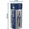 Ansmann 16340 batteria Li-Ion 850 mAh 3,6 V ingresso Micro-USB 1300-0015