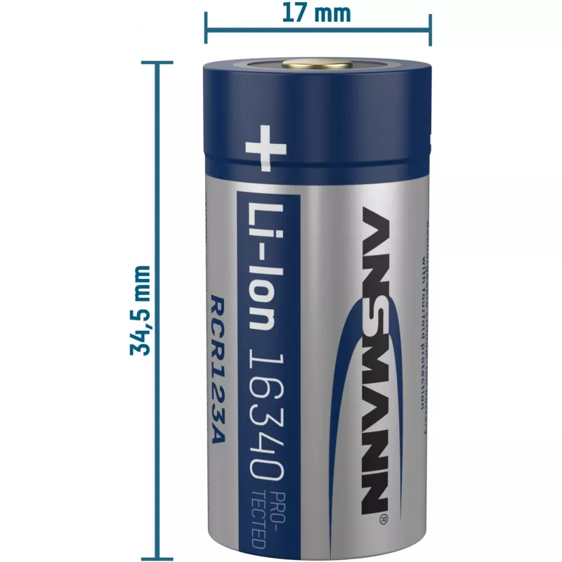 Ansmann 16340 batteria Li-Ion 850 mAh 3,6 V ingresso Micro-USB 1300-0015
