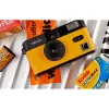 Fotocamera compatta a pellicola Kodak F9 135 mm ISO 200-400 nera gialla