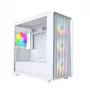 Case PC Montech X5M (W) Micro Tower, bianco — Micro-ATX/Mini-ITX, supporta alimentatori ATX, 3x120 mm anteriori, 1x120 mm posteriori, 2 alloggiamenti 3,5