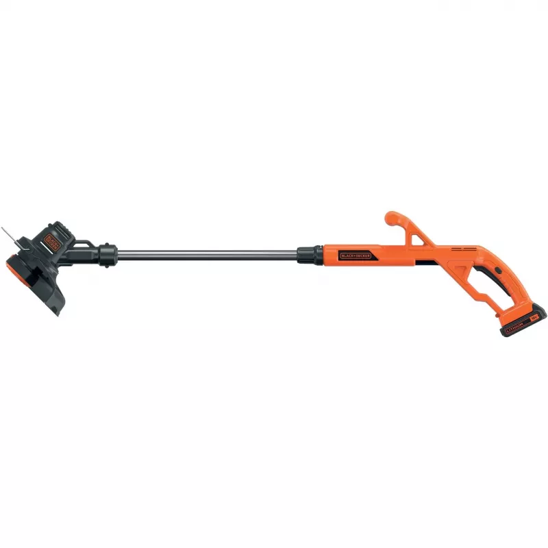 Black+Decker ST1823 tagliabordi a batteria 18 V, 25 cm, Li-ion 1,5 Ah, asta telescopica, arancione/nero