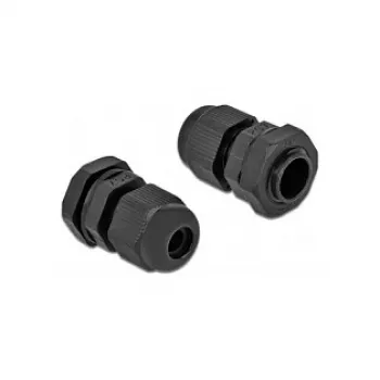 Pressacavo DeLOCK 60192 nero plastica 10 pz.