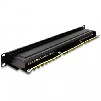 Patch panel DeLOCK 66876 1U Cat6a nero metallo