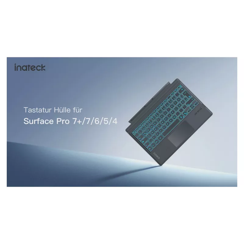 Tastiera inateck Surface grigio, Sureface GO 1-4 Com. QWERTZ