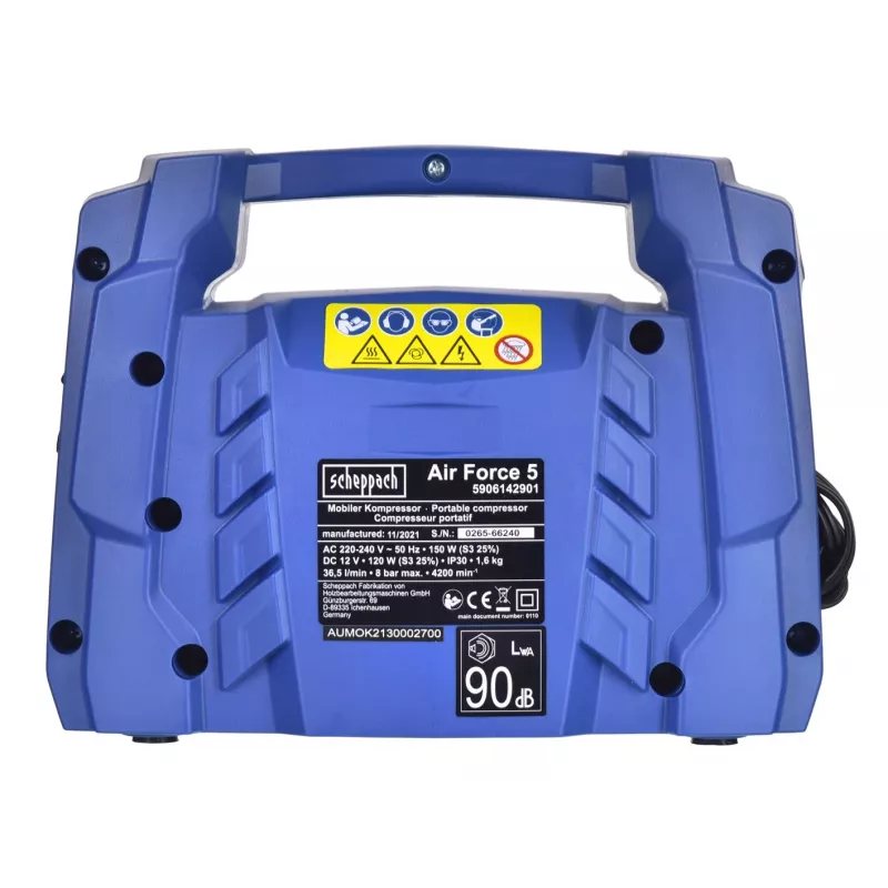 Scheppach AIR-FORCE 5 5906142901 compressore d'aria 0,2 W AC