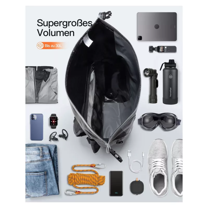 inateck Zaino per notebook BP06003 grigio/nero 25-30L
