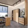 RS-80 HEMN libreria per ufficio, antracite/rovere artisan