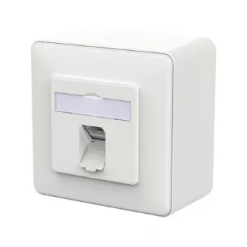 METZ CONNECT presa di connessione E-DAT C6A LSA++ 1 porta AP bianco traffico