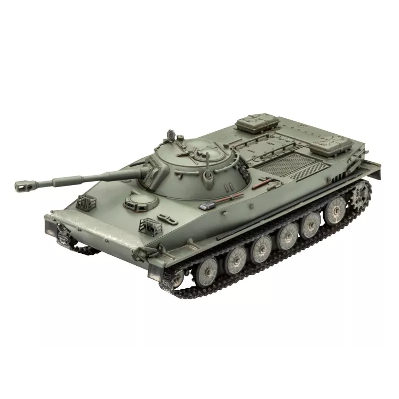Modello in plastica REVELL PT-76B scala 1:72 kit, carro armato leggero anfibio militare