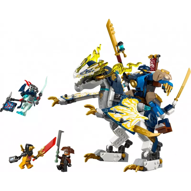 LEGO NINJAGO set 71843 Mech drago cavaliere Rogue — 584 pezzi, 4 minifigure, 190 mm di altezza del modello