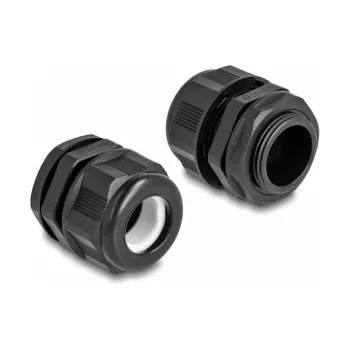 Pressacavo DeLOCK EX M25 nero 2 pezzi poliammide
