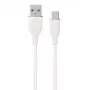 Cavo in silicone USB Type-A - Type-C (bianco, 2 m)